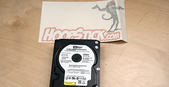 HoopStick.com 500GB Hard Drive and Sticker